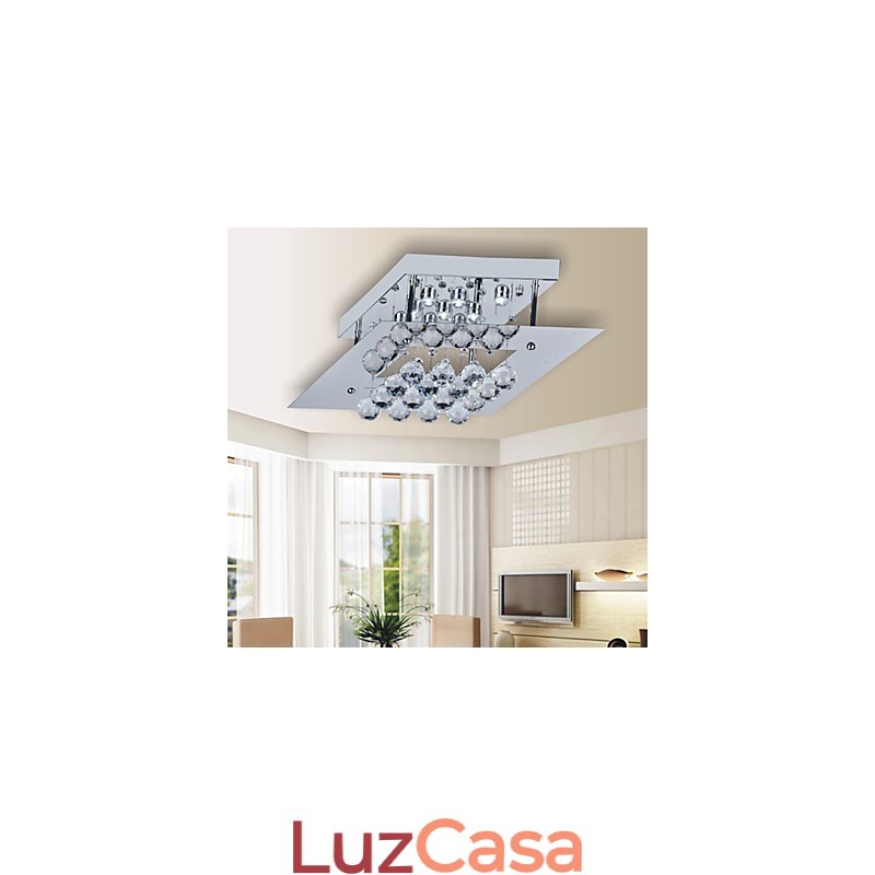 Moderno Contemporâneo Cristal Metal Galvanizado Montagem Embutida