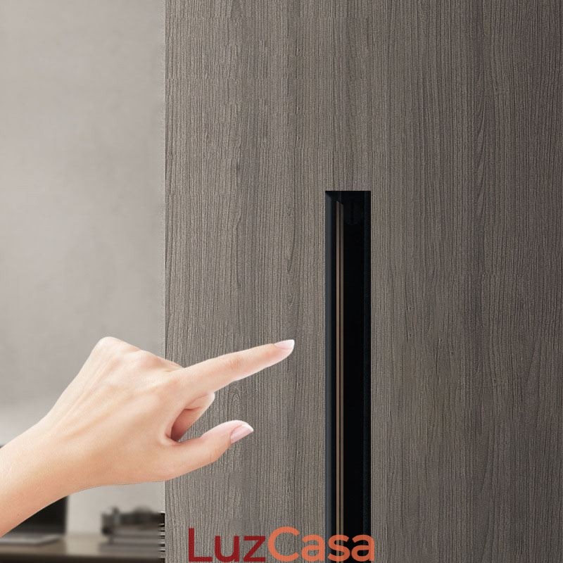 Trilhos de iluminação de trilhos embutidos Perfil de superfície de trilho de alumínio magnético Faixa de luz de trilho ultrafina 100 cm