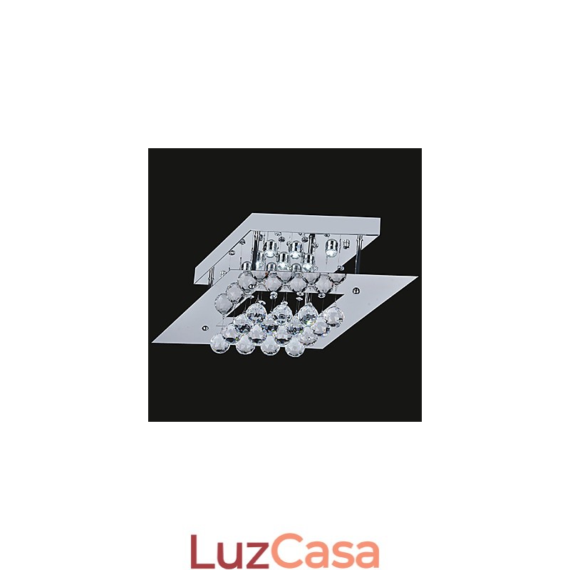 Moderno Contemporâneo Cristal Metal Galvanizado Montagem Embutida