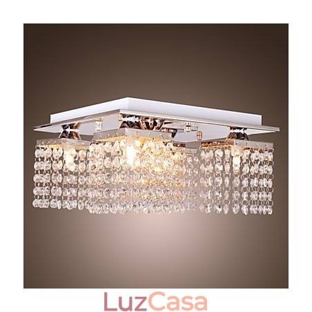 Luminária de Teto Cristal Moderna 5 Luzes Luminária de Teto Cristal Moderna 5 Luzes