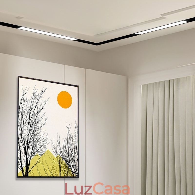 Track Linear Light Recesso Magnético Holofote 36V