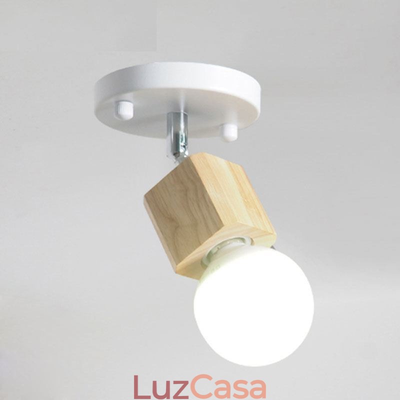 Mini holofote simples moderno luz de teto branca (luz única)
