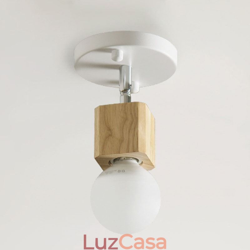 Mini holofote simples moderno luz de teto branca (luz única)