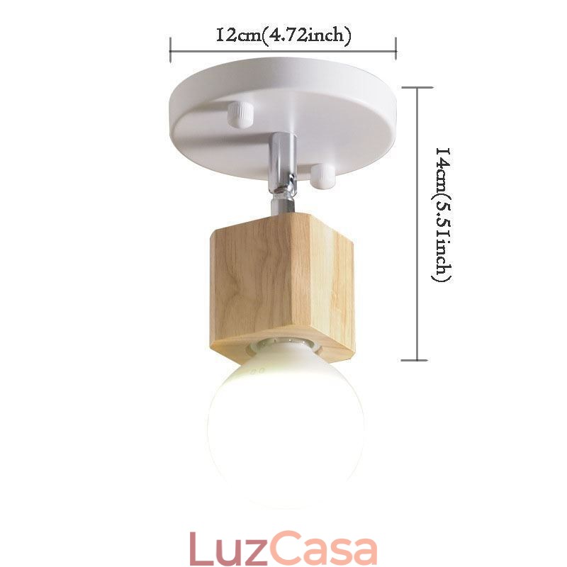 Mini holofote simples moderno luz de teto branca (luz única)