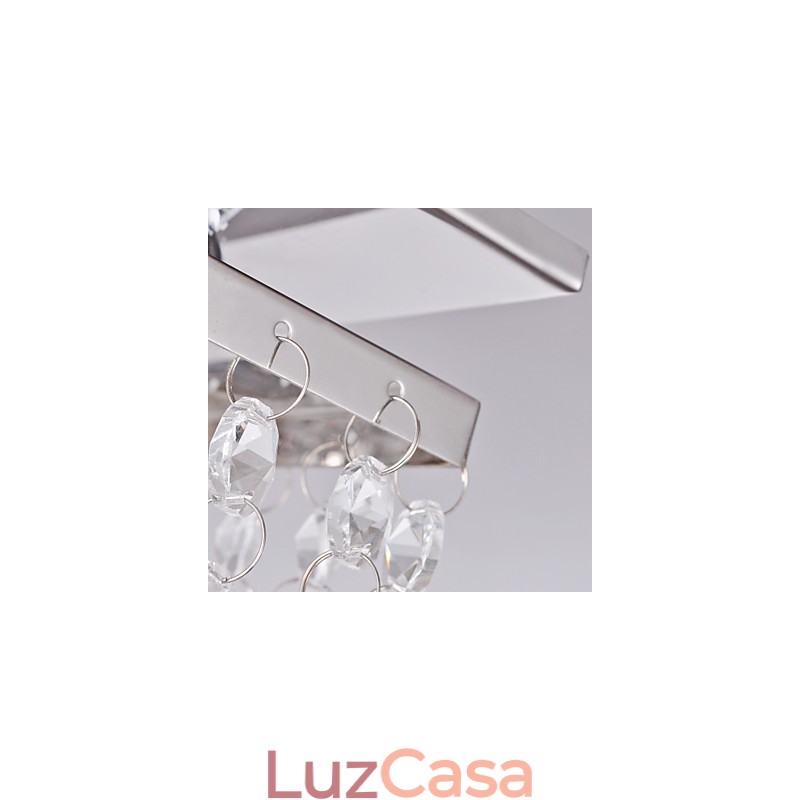 Luminária de Teto Cristal Moderna 5 Luzes
