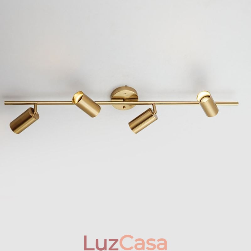 Modern Simple Spotlight Alumínio Trilho de teto Luz