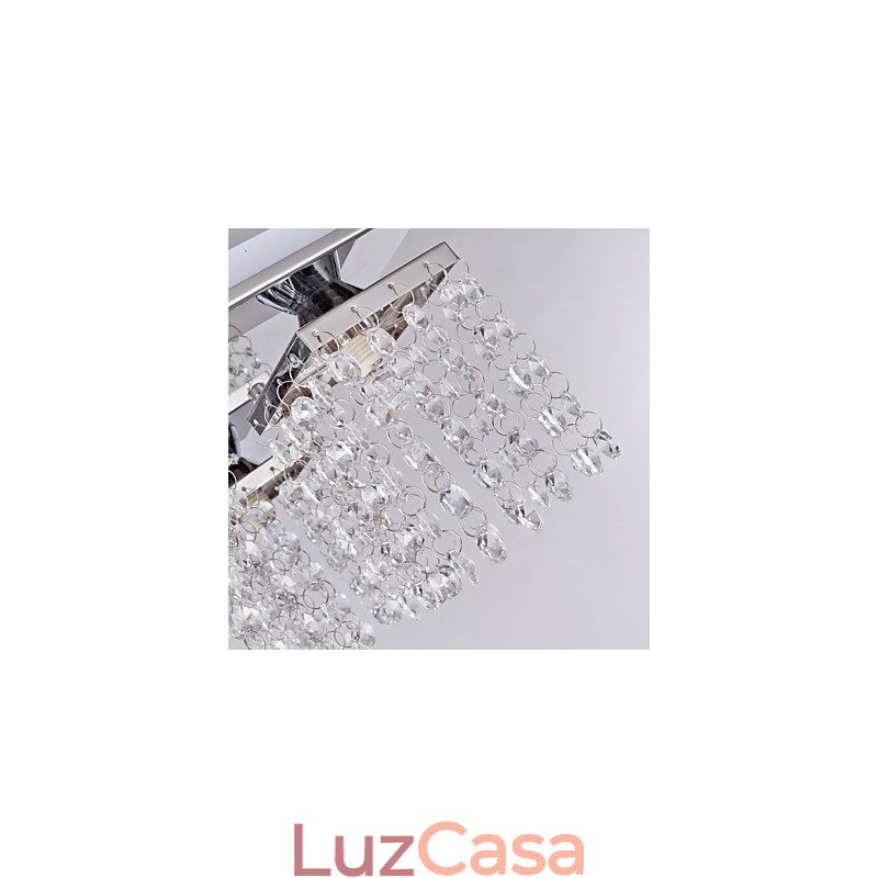 Luminária de Teto Cristal Moderna 5 Luzes