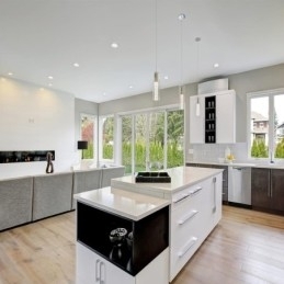 Luminária pendente artística de 3 luzes com cúpulas de vidro e base de lâmpada G4