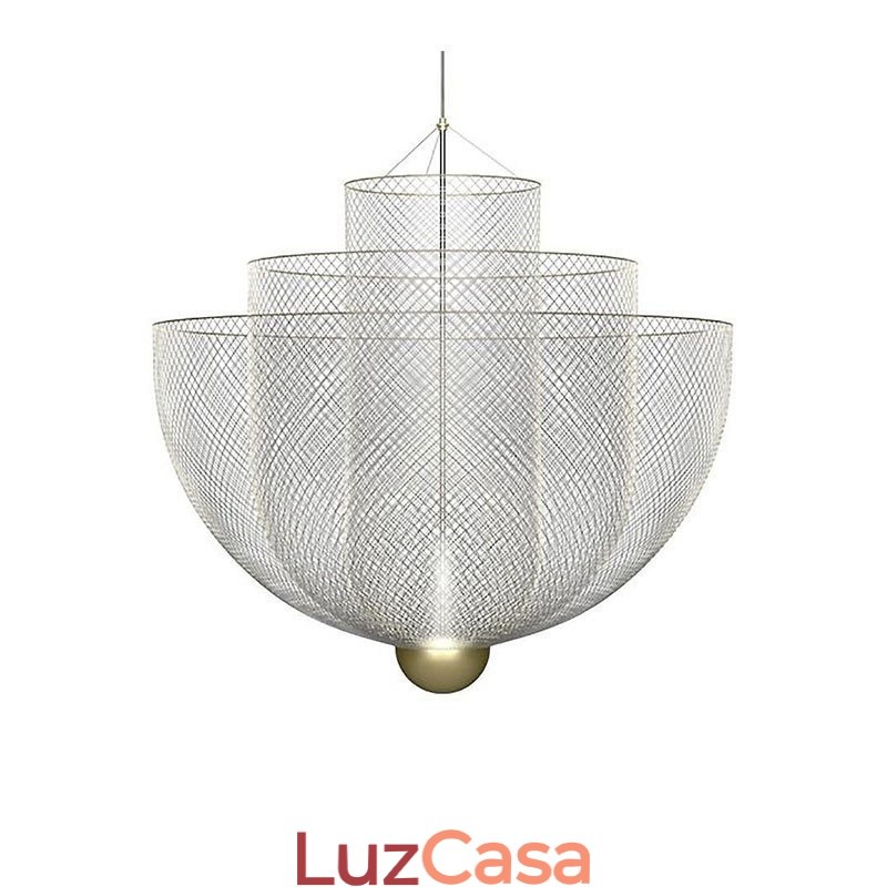 Nordic Grid Designer Criativo e Único Forma Arte Luminária Decorativa Pendente