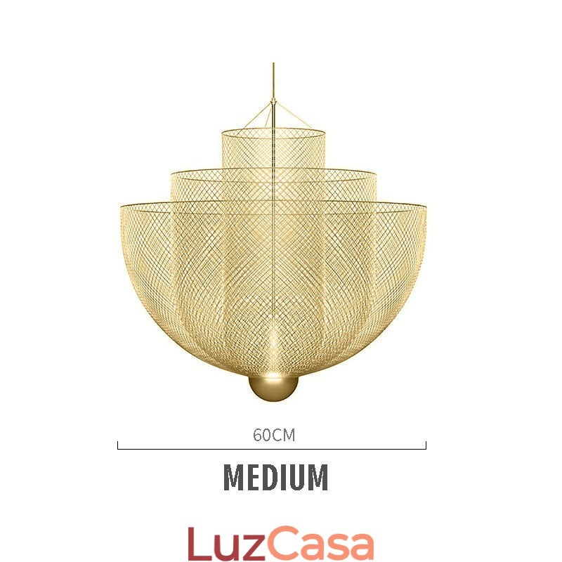 Nordic Grid Designer Criativo e Único Forma Arte Luminária Decorativa Pendente