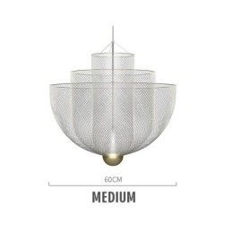 Nordic Grid Designer Criativo e Único Forma Arte Luminária Decorativa Pendente