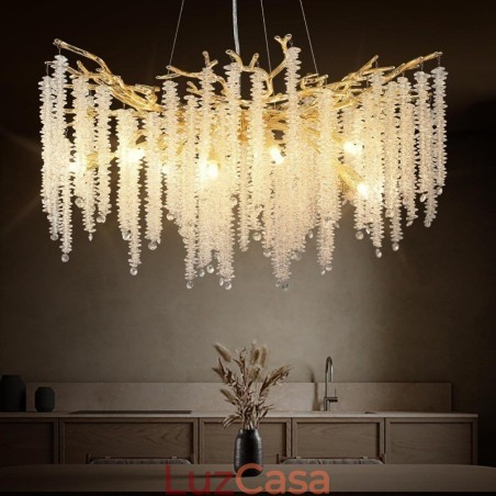 Lustre de cristal moderno e requintado Lustre de cristal moderno e requintado