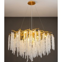 Lustre de cristal moderno e requintado