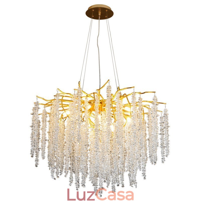 Lustre de cristal moderno e requintado