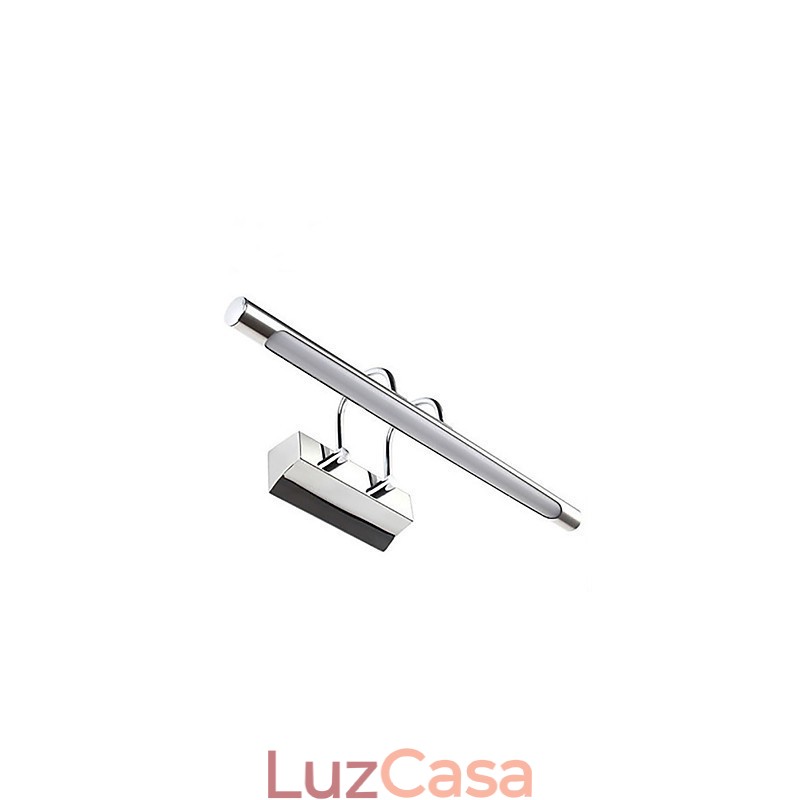 Luzes de espelho de aço inoxidável, luminárias de parede de banheiro de acrílico, luzes de maquiagem, branco frio, branco quente (tamanho: 57X13,5X15)