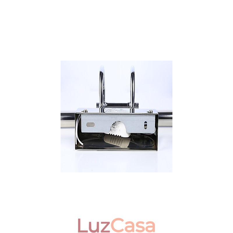 Luzes de espelho de aço inoxidável, luminárias de parede de banheiro de acrílico, luzes de maquiagem, branco frio, branco quente (tamanho: 57X13,5X15)