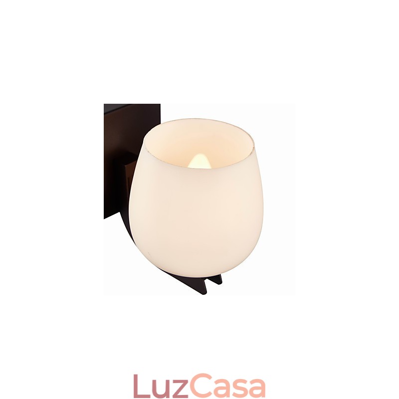 Luminária de parede de ferro com cúpula de vidro, arandelas de parede clássicas e modernas