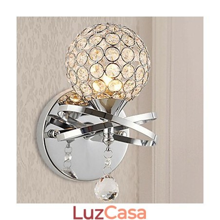 Apliques de parede de cristal Metal moderno e contemporâneo