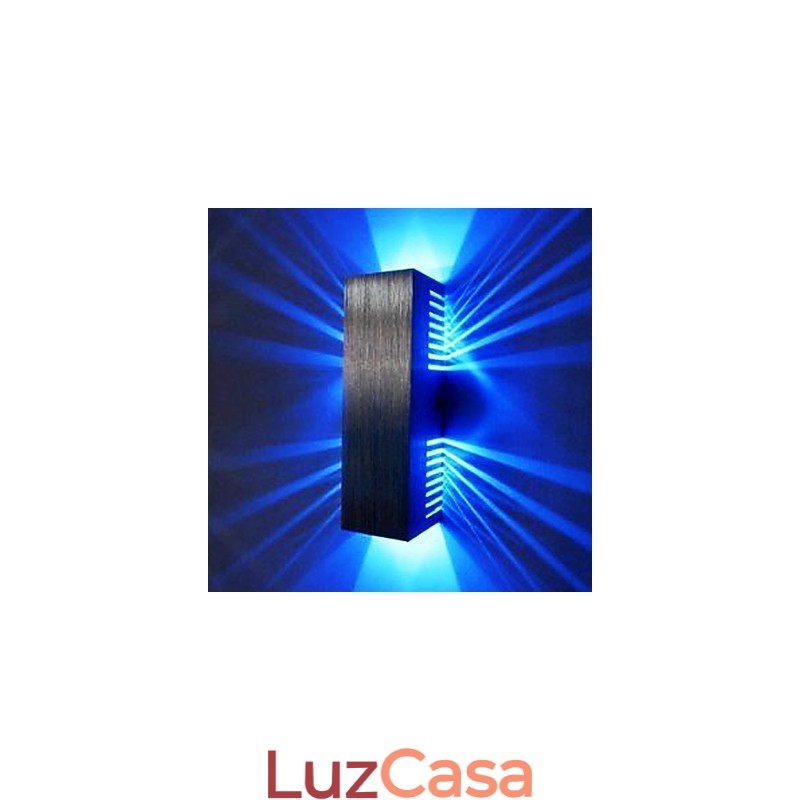 Luminária de parede moderna com design de luz difusa 2 tons cúbicos