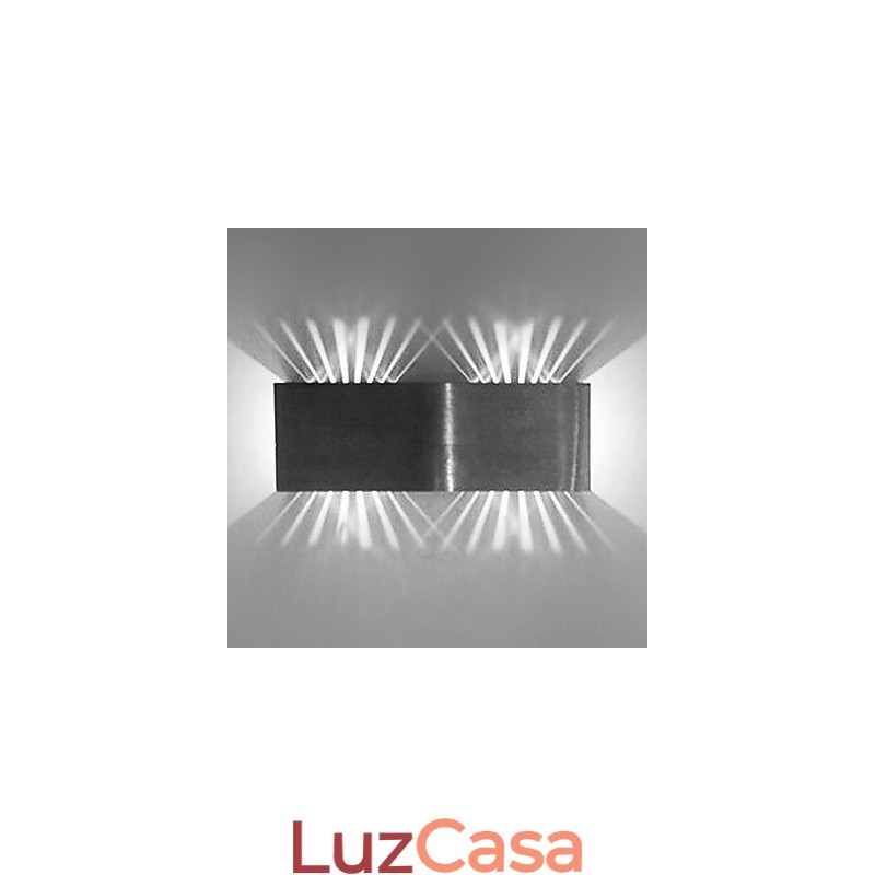 Luminária de parede moderna com design de luz difusa 2 tons cúbicos