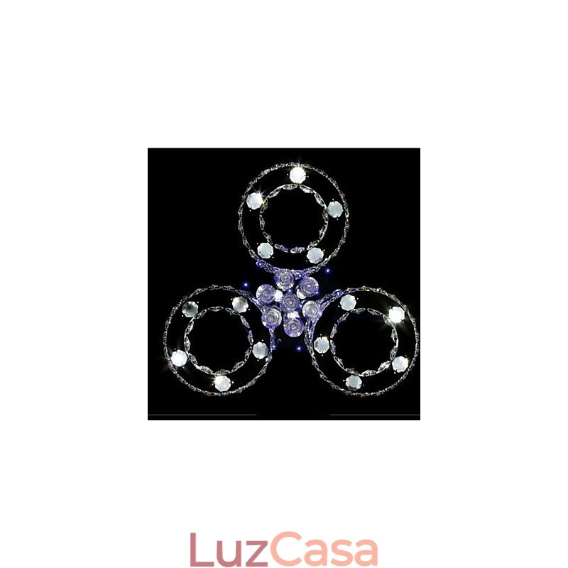 Moderno Contemporâneo Cristal Cromado Metal Montagem Embutida