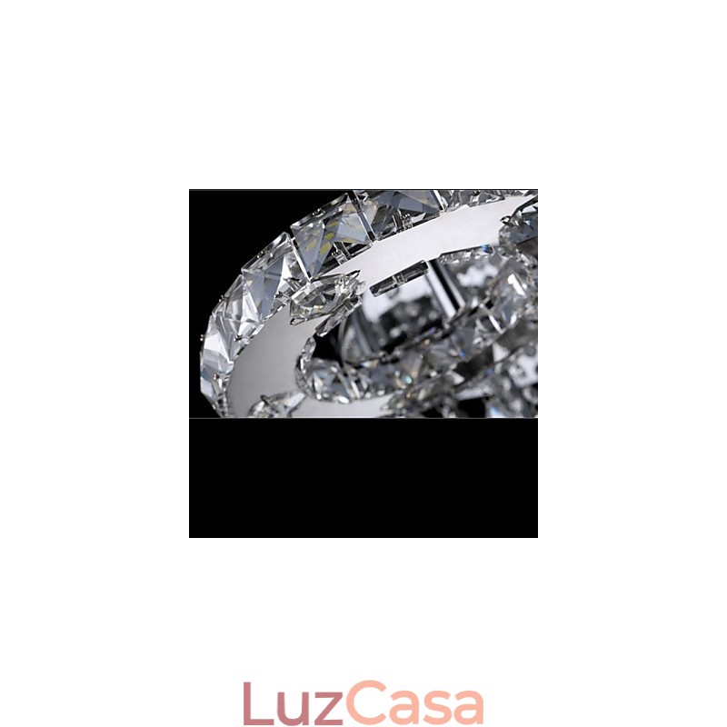 Moderno Contemporâneo Cristal Cromado Metal Montagem Embutida
