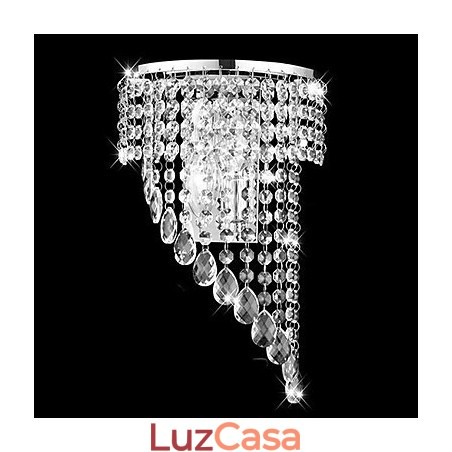 Luminárias de parede de cristal embutidas modernas contemporâneas de metal Luminárias de parede de cristal embutidas modernas contemporâneas de metal