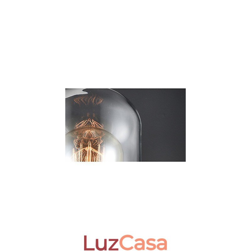 Luminárias de estilo rústico, arandela de vidro de ferro, luminária de parede retrô, luz dos EUA