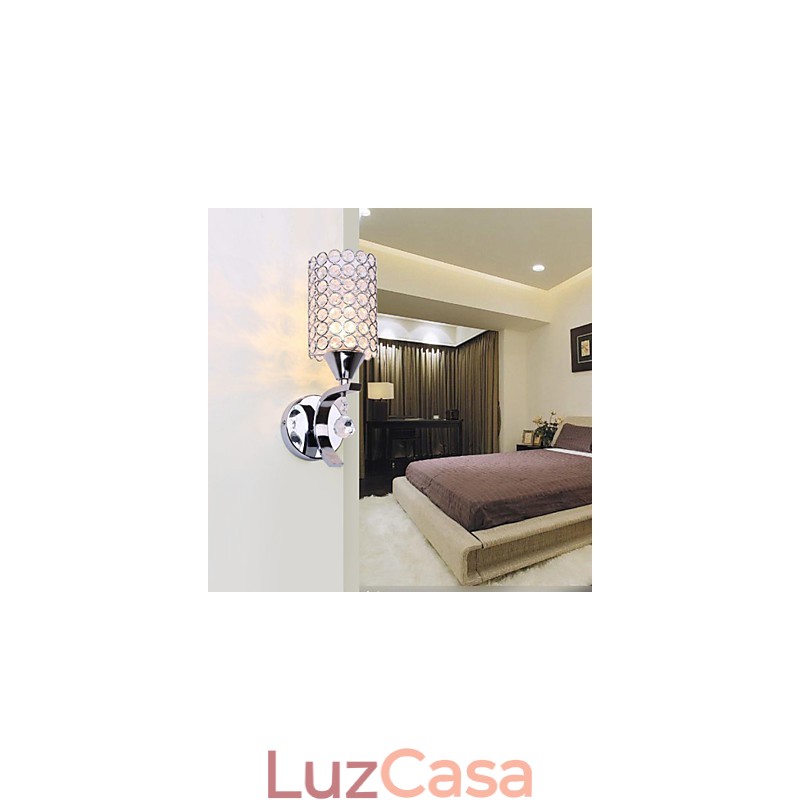 Apliques de parede Cristal Moderno Contemporâneo Metal