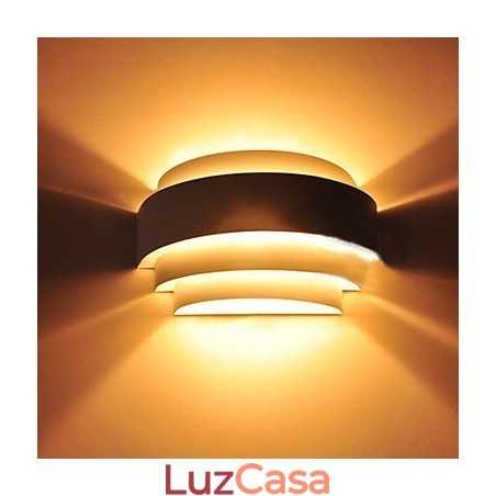 Luminárias de parede embutidas modernas contemporâneas de metal Luminárias de parede embutidas modernas contemporâneas de metal