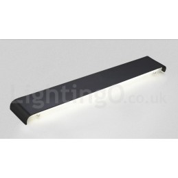 Luminárias de parede contemporâneas longas e modernas e arandelas para iluminação interna de parede de metal IP 44 para banheiro, quarto, sala de estar