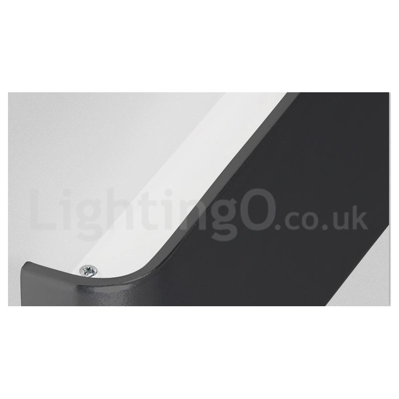Luminárias de parede contemporâneas longas e modernas e arandelas para iluminação interna de parede de metal IP 44 para banheiro, quarto, sala de estar