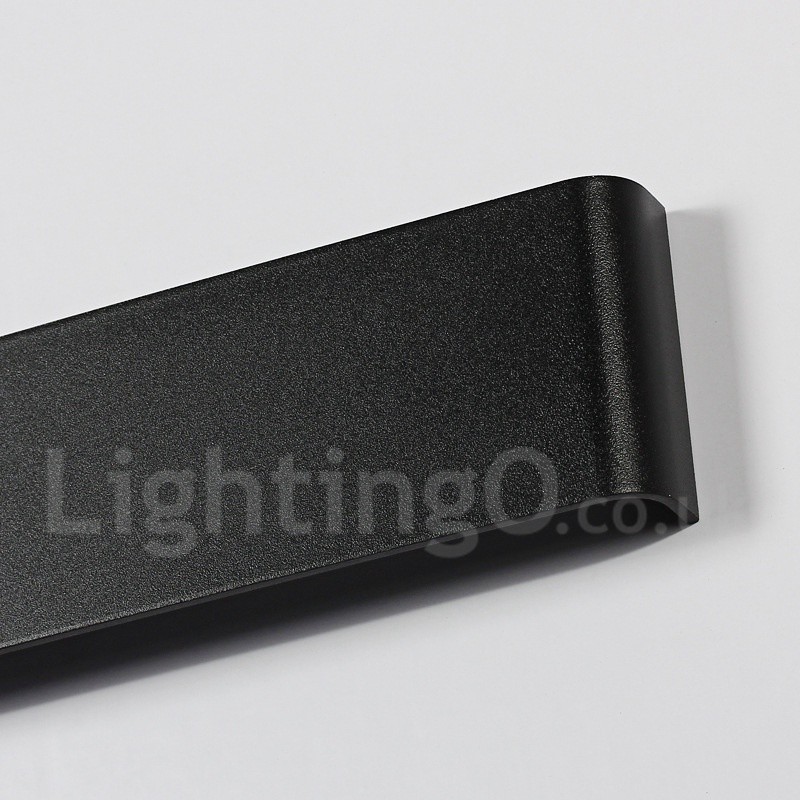 Luminárias de parede contemporâneas longas e modernas e arandelas para iluminação interna de parede de metal IP 44 para banheiro, quarto, sala de estar