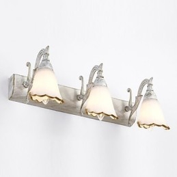Arandelas de parede Iluminação de banheiro Luzes de parede de leitura Mini estilo rústico Lodge Metal