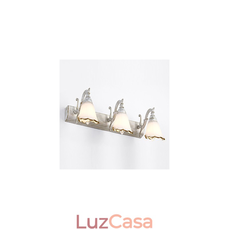 Arandelas de parede Iluminação de banheiro Luzes de parede de leitura Mini estilo rústico Lodge Metal