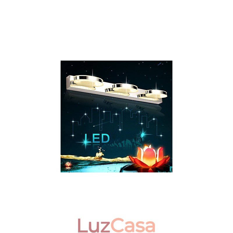 Iluminação de banheiro moderna contemporânea Metal