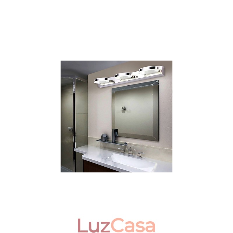 Iluminação de banheiro moderna contemporânea Metal