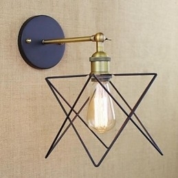 Luminária de parede de adorno de quarto americano Luminária de escada de ferro forjado Corredor Processo de corredor