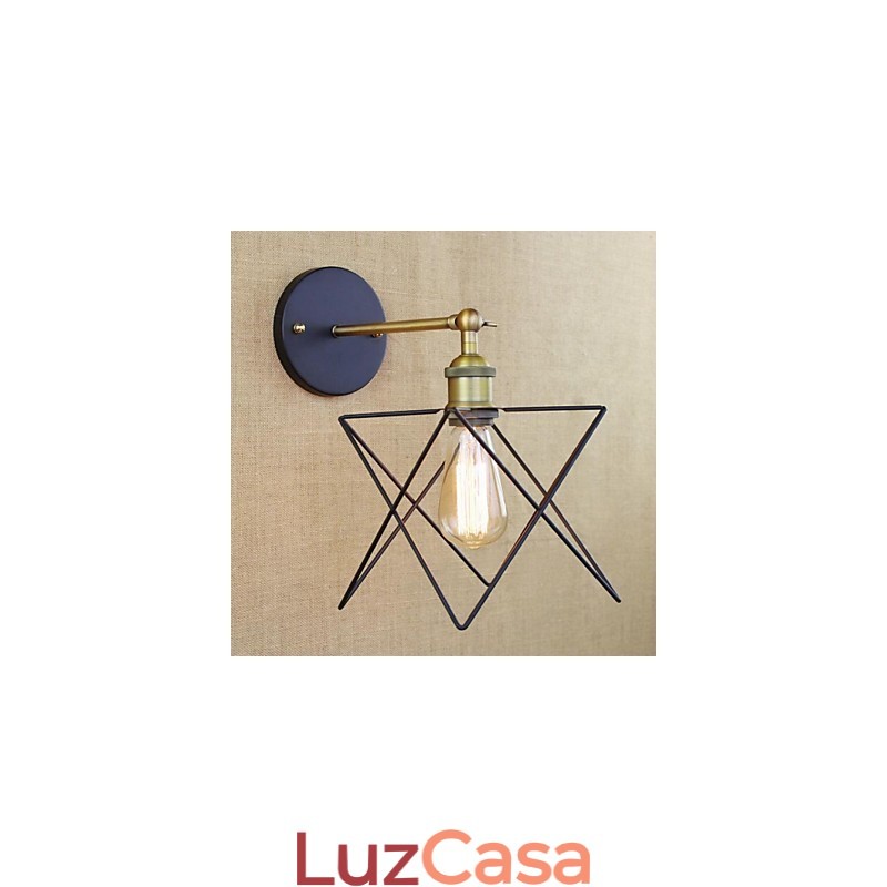 Luminária de parede de adorno de quarto americano Luminária de escada de ferro forjado Corredor Processo de corredor