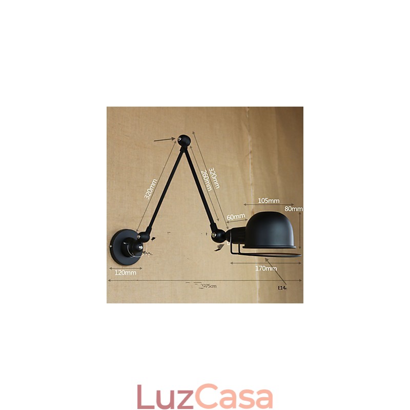 Apliques de parede Iluminação de banheiro Luzes de parede externas Luzes de parede de leitura Modernas contemporâneas Metal