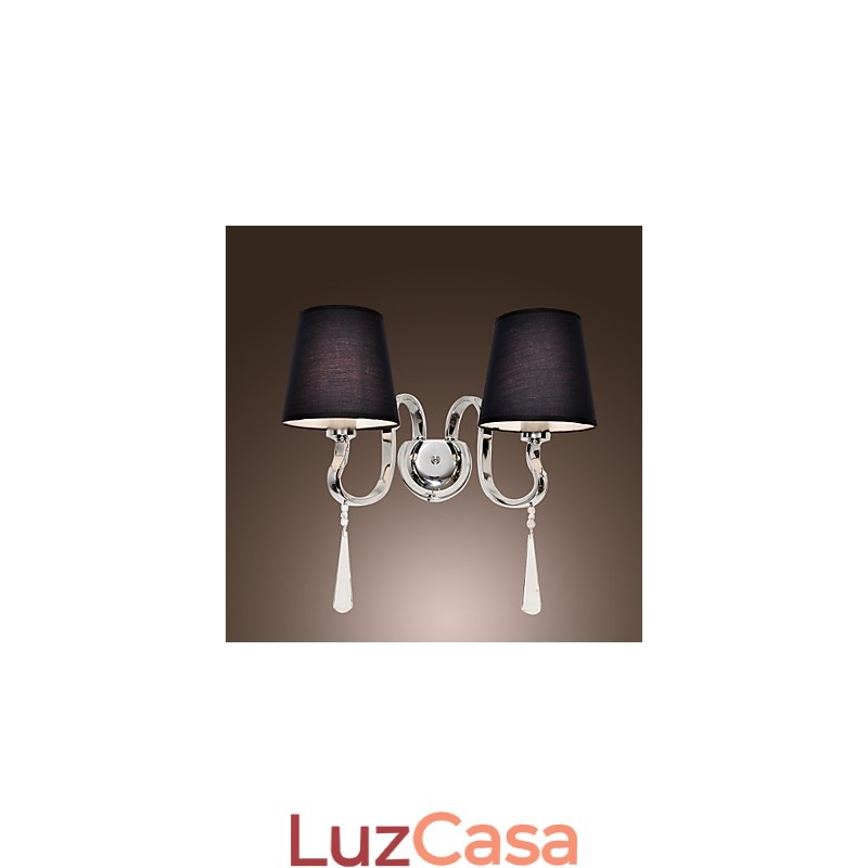 Apliques de parede de cristal Metal clássico tradicional