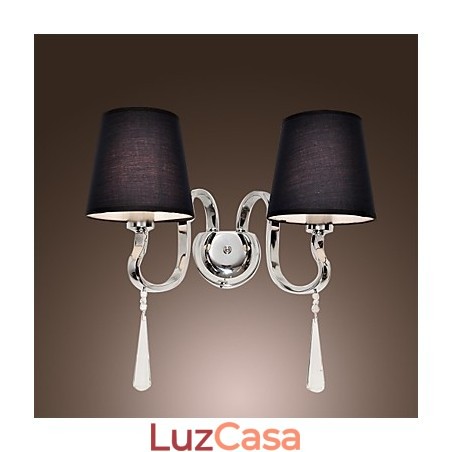 Apliques de parede de cristal Metal clássico tradicional