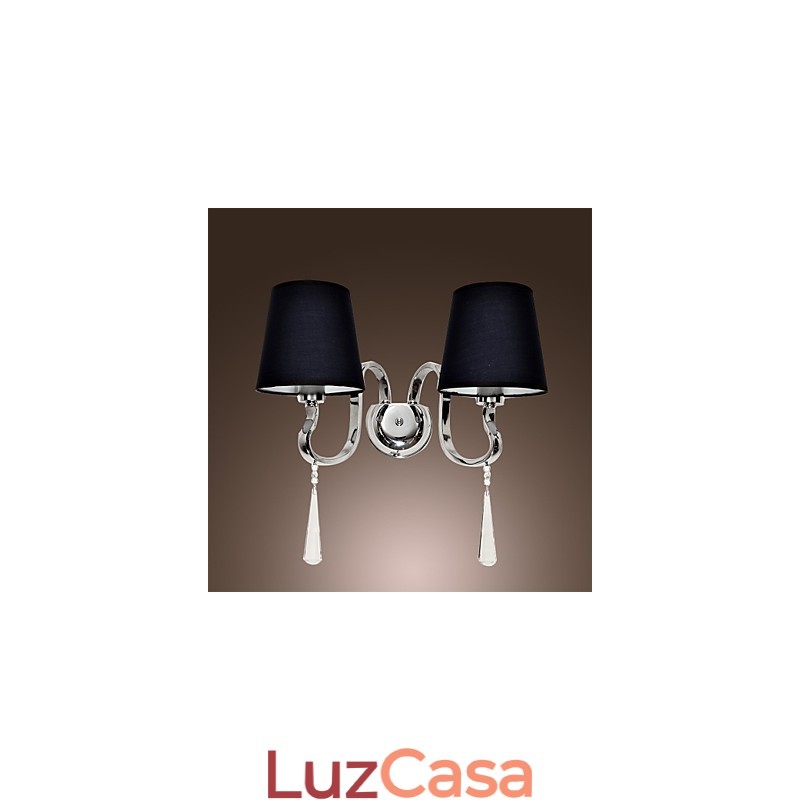 Apliques de parede de cristal Metal clássico tradicional