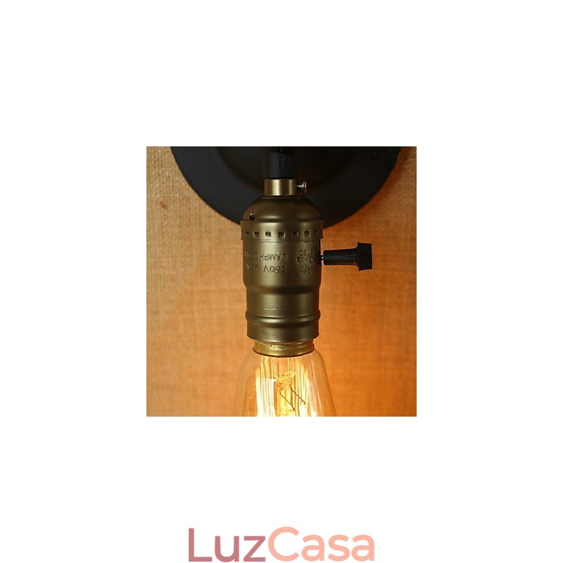 Edison Lâmpada Corredor Retro Minimalista Cabeceira Corredor Café Terraço Canal Mini Arandela