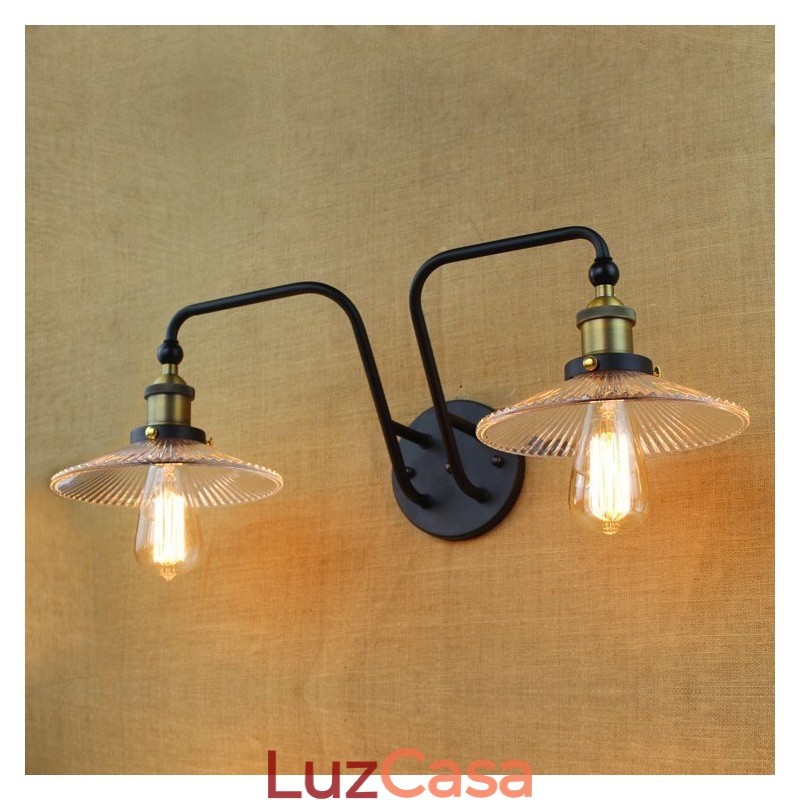 Estilo nórdico industrial personalidade criativa quarto interior mediterrâneo café parede vidro duplo ferro