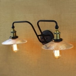 Estilo nórdico industrial personalidade criativa quarto interior mediterrâneo café parede vidro duplo ferro