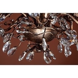 Lustre de metal de latão antigo estilo vela vintage