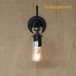 American Rural Countryside Pastoral Minimalista Sala de estar Corredor Decorado Vidro Wall Sconce