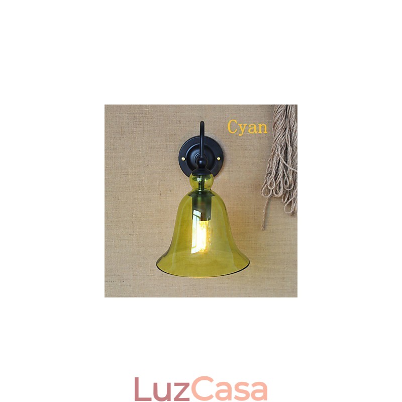 American Rural Countryside Pastoral Minimalista Sala de estar Corredor Decorado Vidro Wall Sconce