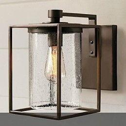 Luminárias de parede externas modernas contemporâneas de metal